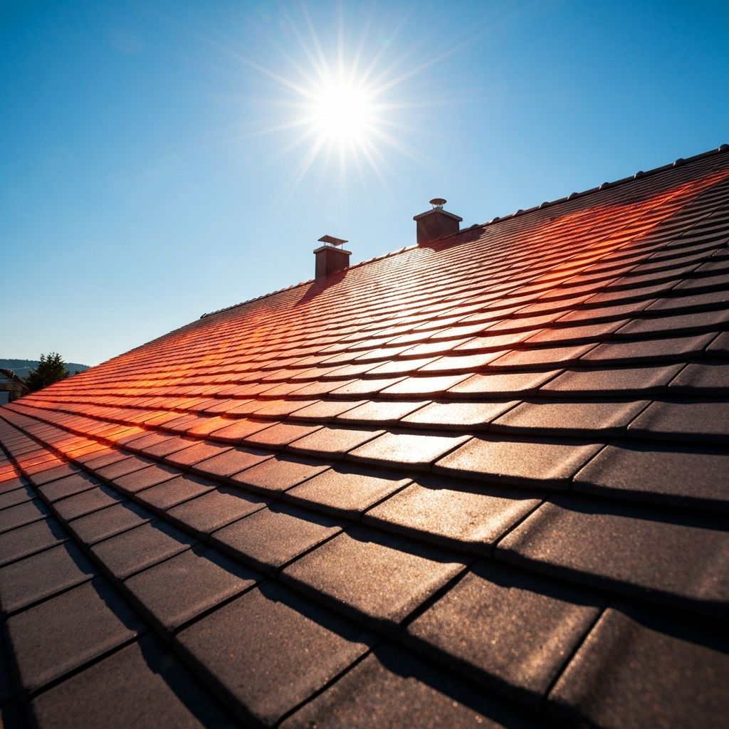 Dach unter Sonneneinstrahlung